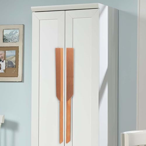 Image of VOLO Cabinet Handle - Multi-Use Pull Handle for Wardrobes, Drawers, Sliding Closets, and Doors in Kitchen, Office, Bedroom (SAC-59) (1 Pair Left & Right) (Rose Gold, 900MM (36 Inch))