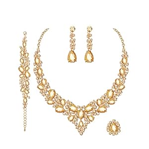 CSY 4 Pcs/Set Austrian Crystal Neck...
