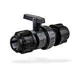 kugelhahn 1 zoll mit verschraubung für PE-Rohr Ø: 32 mm Stabilo-Sanitaer PE Rohr Kugelhahn 32 mm 1 Zoll Absperrhahn Absperrventil mit Klemmverbinder Verschraubung