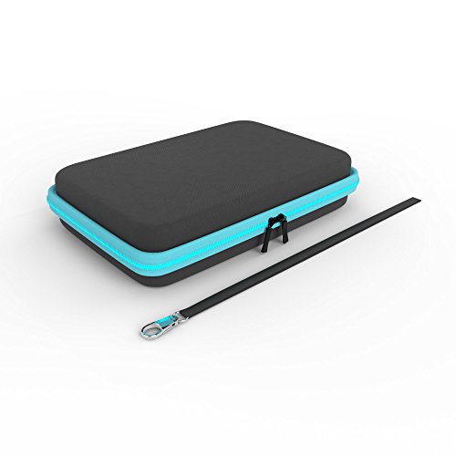Amcase Hard Carrying Case Compatible With Nintendo 2Ds Xl With 8 Game Cartridge Holders With Zipper Protective Travel Case (Black) #TOP5