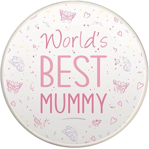 "Worlds Best Mummy" Ceramic With Cork Bottom Coaster Cover