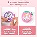 BUBBLELOGUS Strawberry Bubble Protective Case for Tamagotchi Paradise, Soft TPU Silicone Cover with Faceplate, Flower Shaped Zoom Dial Cap & Charms Set, Anti-Scratch & Waterproof (Red)
