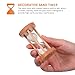 GOOHOCHY 2pcs Elegant Glass Sand Timer with Frame Decorative Hourglass for Home Kitchen Timer and Management Tool Unique Present for All Occasions