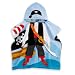 Kids Printed Pirate Hooded Beach Towel In Multi/black