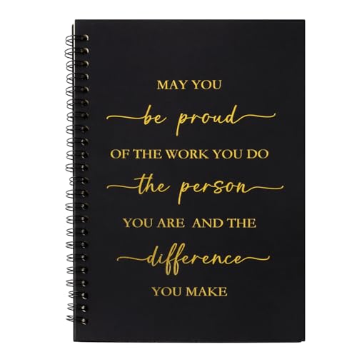 GEBETTER Thank You Gift for Colleagues Leaving Gifts A5 Spiral Lined Notepad Employee Appreciation Inspirational Notebook Gift for Women Men Coworker Teacher Volunteer Colleague