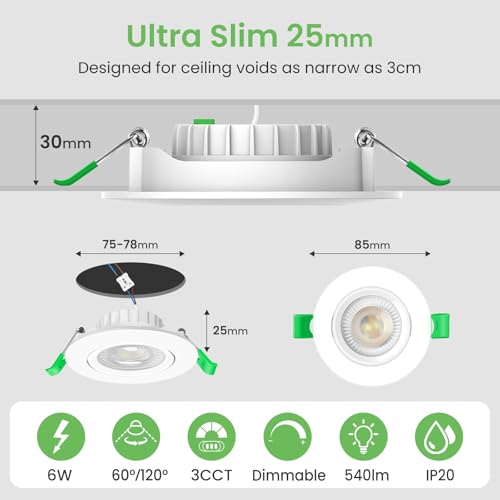 Spot LED encastrable orientable ALUSSO LIGHTING finition soignée - 2