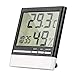 Produktbild ZWOOS Digitales Thermometer Hygrometer Innen, klares LCD-Display, genauer Feuchtigkeitsmonitor mit Wecker, Min/Max-Aufzeichnungen