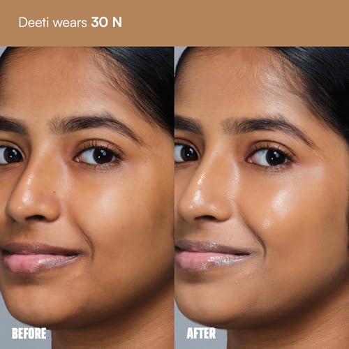 Image of FAE Beauty Face Card 4-in-1 Super Serum Skin Tint | Hydrates, Primes, Provides Coverage & Protects with SPF | Lightweight, Dewy Finish | 30 Shades for Indian Skin Tones | Shade - 30N - Warm Neutral