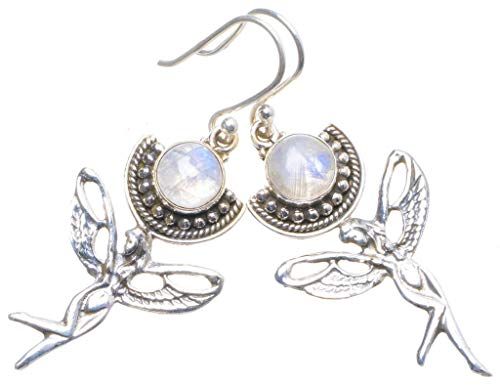 Boucle d'oreille Moonstone bleu argent 925 pour sublimer un visage fatigué