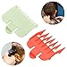 Professional Hair Clipper Guards Guides, 2Pcs 1.5mm 4.5mm Cutting Guides Hair Guards Combs Replacement Hair Trimmer Supply for Hair Clippers Trimmers Attachment (red and green)