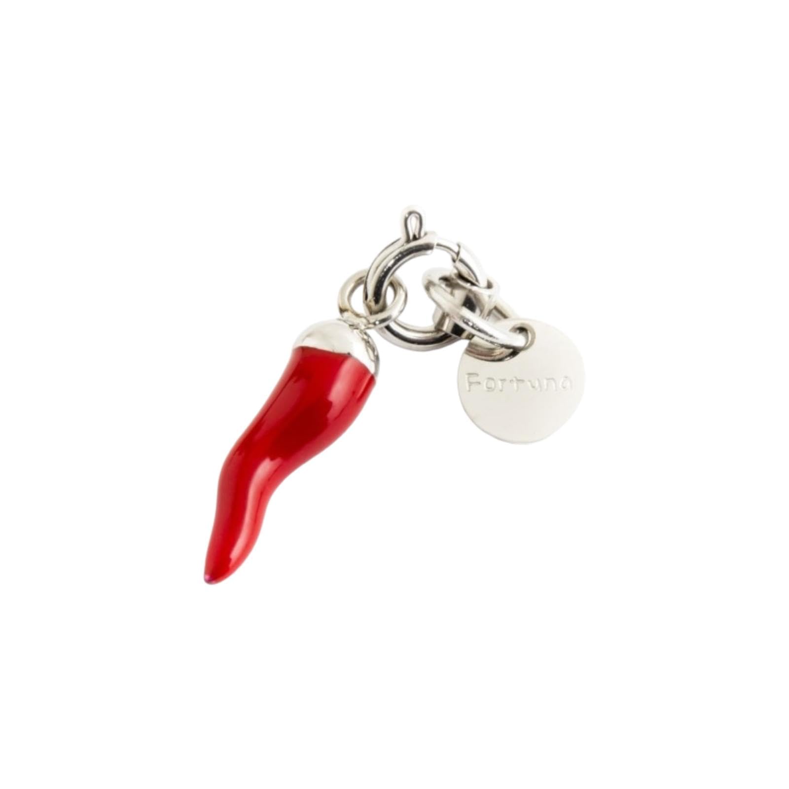 Ciondolo Portafortuna Corno Rosso - Acciaio E Smalto, 17mm - Foto 7