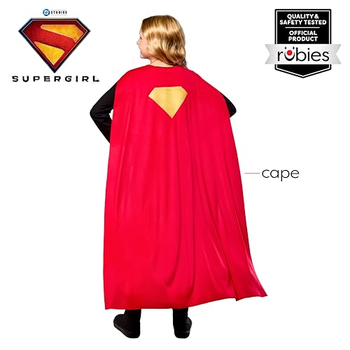 Capa de disfraz Supergirl Rubies para niñas miniatura 2