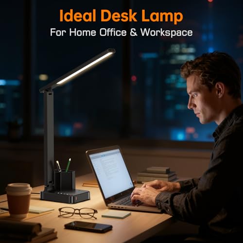 Smart Desk Lamp with Wireless Charging