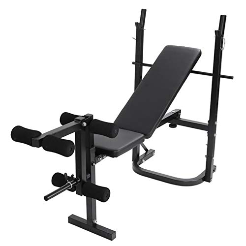 Olympic Weight Benches, Adjustable Weight Benche Set Multifunctional Weight-Lifting Bed Weight-Lifting Machine Fitness Equipment【US in Stock】