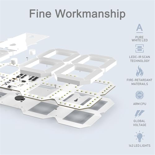 Reloj de pared LED digital oversize WiFi con temporizador miniatura 5