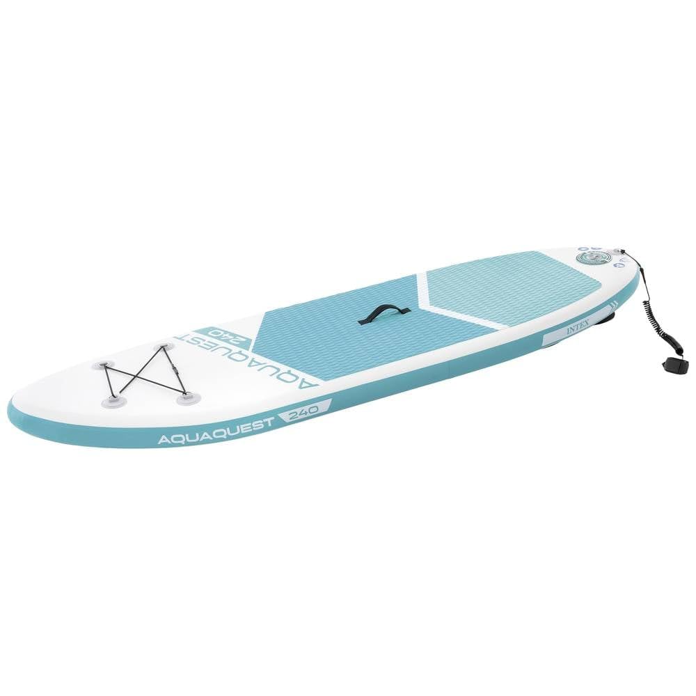 INTEX SUP Board max. 90 kg aufblasbares Stand up Paddel Board ideal für Kinder & Jugendliche 244x76x13 cm Paddling Board inkl. Luftpumpe & Tragetasche (68241NP)