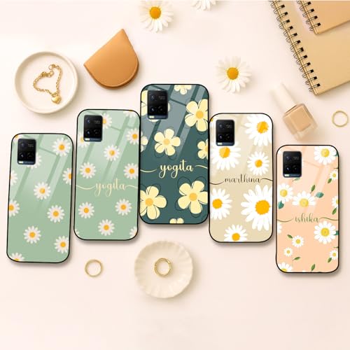 Image of COLORflow Back Cover Compatible with Vivo Y21 2021 / Y33s / Y21s | Daisy Bloom Customized | Shockproof TPU Bumper with Camera Protection Back Cover Compatible with Vivo Y21 2021 / Y33s / Y21s