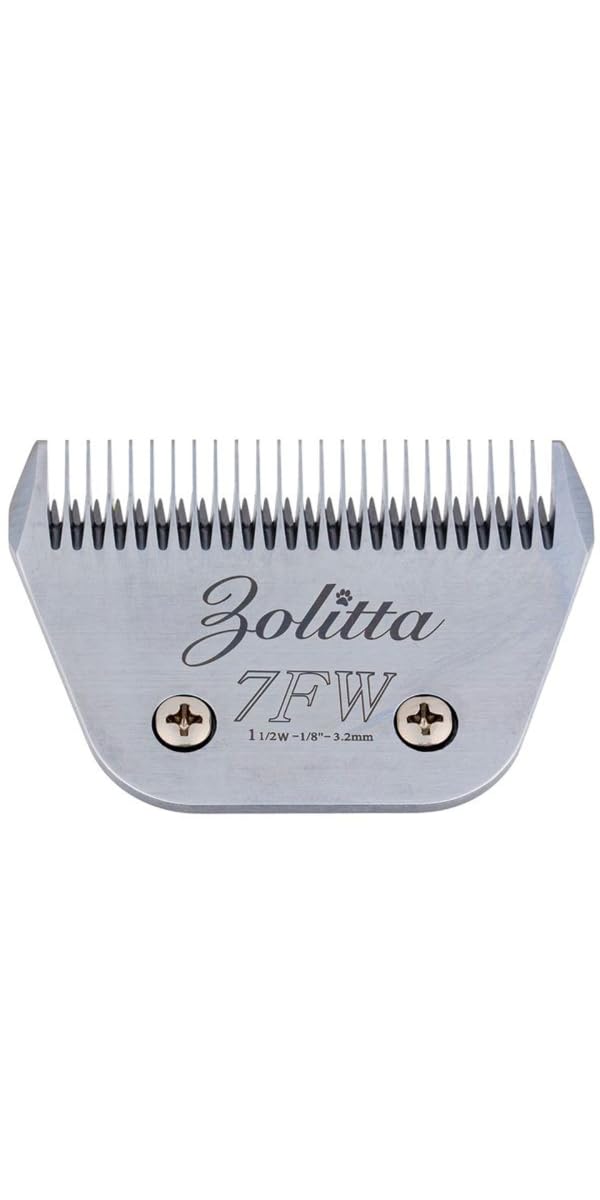 7FW Elite Premium Professional Wide Clipper Klinge, A5 Typ Hartstahl-Aufsatz für schnelle Hunde- und Katzenpflege