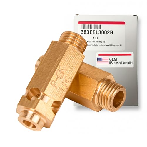 US-based supplier – 383EEL3002R Dryer LPG Conversion Kit i4948EL4002D– OEM Genuine Part– Converts Natural Gas Dryer to Liquid Propane (LP) – Compatible with Select LG, GE & Hotpoint Dryers