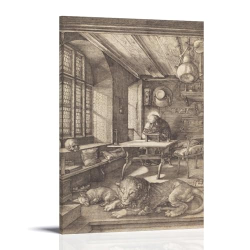 Poster Albrecht Dürer Saint Jérôme pour un bureau élégant et calme