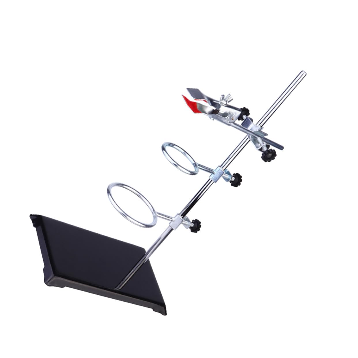 Laborstativ 40cm Edelstahl Mit Klemme Und Ringhalter Für Chemielabor Und Experimentierunterricht