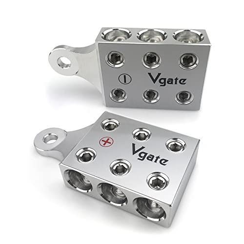 Vgate 6x2/0 AWG Gauge Post Battery Terminals, for Lithium or