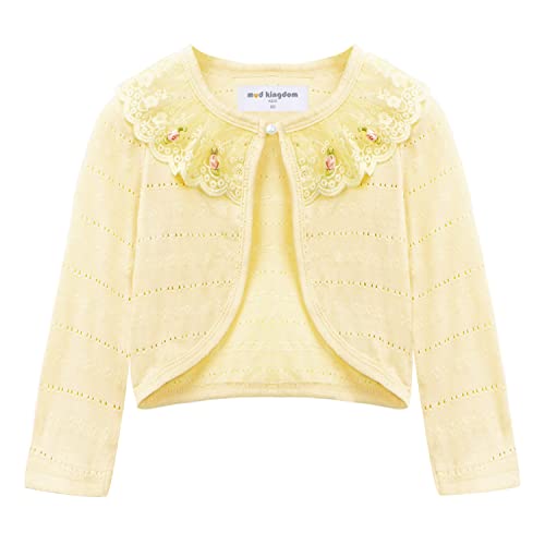 Mud Kingdom Little Girls Long Sleeve Bolero Shrug Lace Short Cardigan