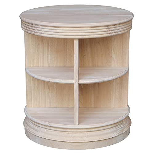 Ic International Concepts End Table, Unfinished #TOP1