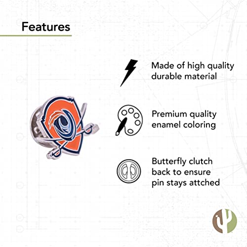 Image of Desert Cactus University of Virginia Lapel Pin UVA Cavaliers Made of Metal for Formal Wear, Bag and Hat Jewelry, and Tie Tack (Pin 2)