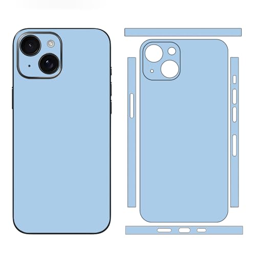 Film protection vinyle iPhone 15 Plus autocollant dos appareil photo bleu