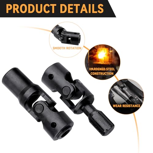 Image of Splined Steel Universal Drive Shaft Driveshafts CVD Axle Shaft 1 /10 Scale RC Crawler Car Upgrades Replacement for Traxxas Axial Tamiya RC4WD Redcat Racing (62-75mm Length)