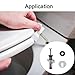 BE-TOOL 4Pcs Toilet Seat Screws, Steel Toilet Seat Hinge Bolts and Nuts, Heavy Duty Toilet Seat Fastener with Washers, Toilet Hardware Replacement for Top Mount Toilet Seat Hinges