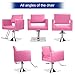 Hairdresser Barber Salon Chair,Capacity 330 Lbs - with Heavy Duty Hydraulic Pump, 360° Swivel Adjustable Spa Beauty Equipment, Hair Stylist Women Man for Barbershop,Home Hairdresser Hydraulic (Pink)