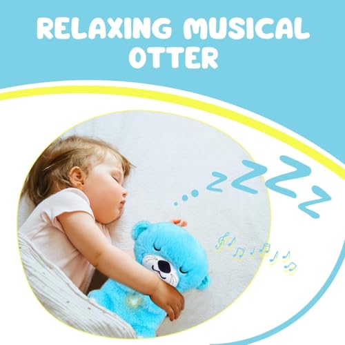 Image of AGC Breathing Teddy Bear with Music for Baby Sensory Sleep Lights Rhythmic Soft Toy, Lights and Breathing Motion, Breathing Toy Teddy Bear with Lights | Best Gift for Kids (Blue)