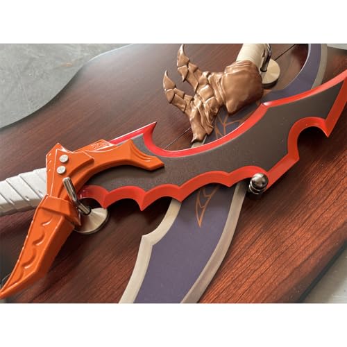 Anime 2pc Set Sword Kasaka's Knight Killer 2 Sword Cosplay Props All Metal with Hanging Board by Heartcos - Image 7
