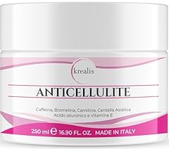Crema Anticellulite Forte, 250 ml Crema Corpo Rassodante PROFESSIONALE, Anticellulite Drenante Per Cosce E Glutei, Cellulite, Pancia E Fianchi, Made in Italy