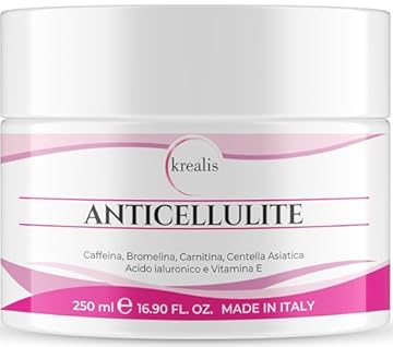 Crema Anticellulite Forte, 250 ml Crema Corpo Rassodante PROFESSIONALE, Anticellulite Drenante Per Cosce E Glutei, Cellulite, Pancia E Fianchi, Made in Italy