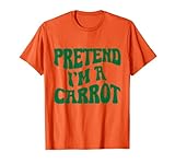 fai finta di essere una carota divertente pigro costume di halloween maglietta