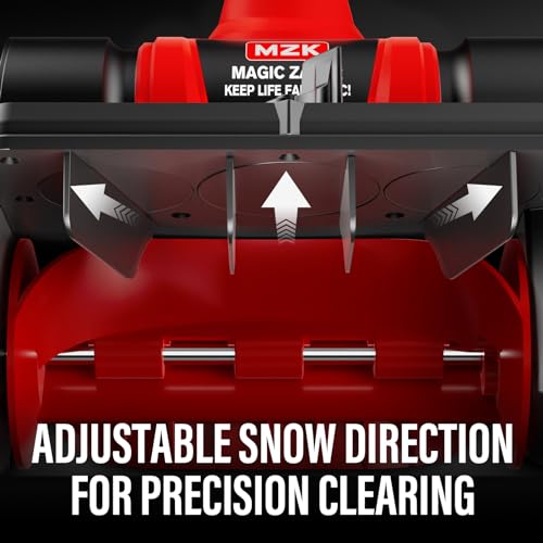 MZK Cordless Snow Shovel, 20V 13-Inch Battery Powered Snow Thrower, Battery Snow Blower with Directional Plate and Adjustable Front Handle(4.0Ah Li-ion Battery & Fast Charger Included) MZK Cordless Snow Shovel, 20V 13-Inch Battery Powered Snow Thrower, Battery Snow Blower with Directional Plate and Adjustable Front Handle(4.0Ah Li-ion Battery & Fast Charger Included)