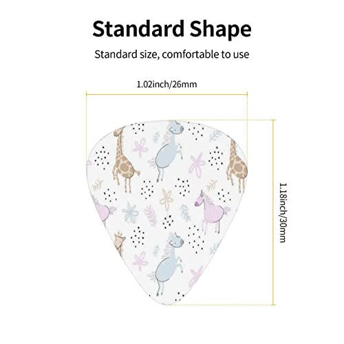 Lot de 12 médiators pour guitare électrique et acoustique Motif girafe - Les Beatles, Paul McCartney, John Lennon, RIngo Starr, George Harrison Lot de 12 médiators pour guitare électrique et acoustique Motif girafe – Image 5