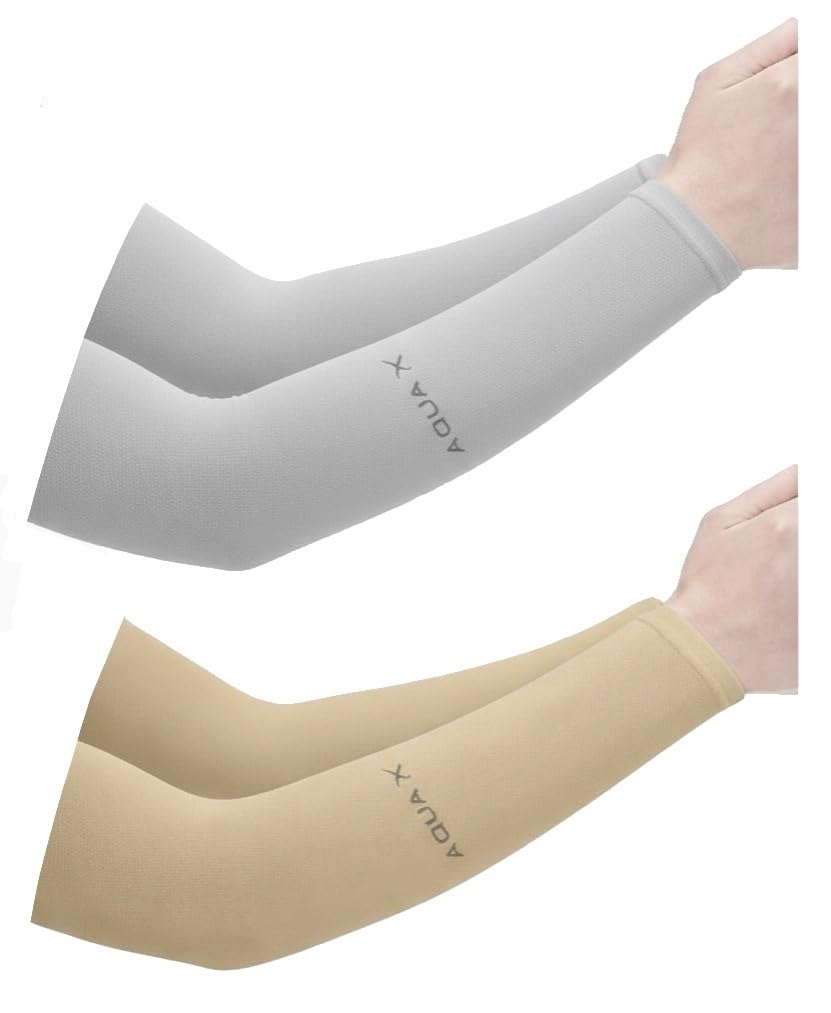 2 Pairs Arm Sleeves Gloves for Men & Women | UV & Sun Protection | Fingerless Biker Riding Sleeves | Anti Dust, Summer Cooling Arm Covers for Sports & Outdoor-image-44