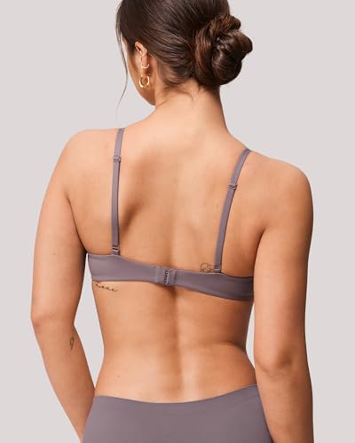 Image of Wireless Lift Up Bras for Women Small Breasted T-Shirt Wirefree Padded Bras 32AA-38A
