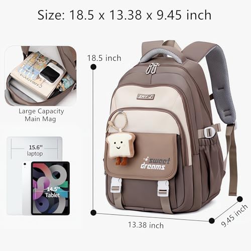 middle high school backpack for teen girls cute bookbag college student laptop backpack large capacity stylish travel daypack4