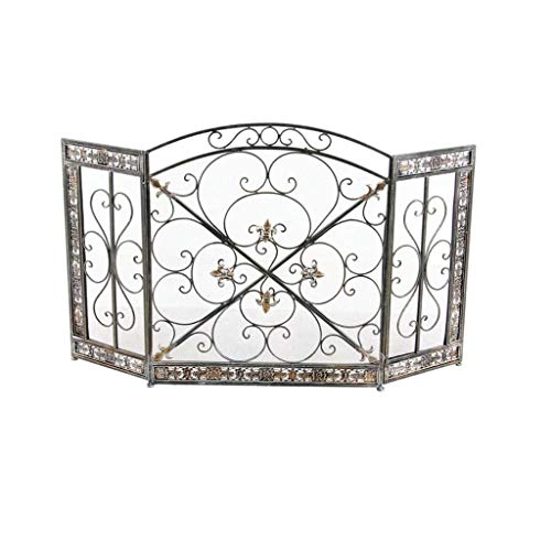 Protector de chispas de chimenea decorativo para salones acogedores 4