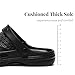 SOSOWHLTE Womens Mens Garden Clogs Shoes with Arch Support Unisex Comfort Slip-on Slippers Sandals Black Size 10-10.5 Female,9-9.5 Male