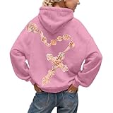 Dasongff Angel Hoodie Damen Kapuzen-Sweatshirt mit Engelsflügeln aus Strass und Taschen, lässig,...