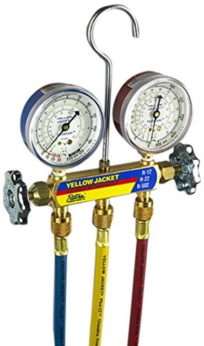 YELLOW JACKET 41712 Manifold for R410A, 2-1/2? Gauge