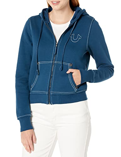Image of True Religion womens Big T Classic Zip Up Hoody