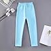 Blczomt Fleece Lined Leggings for Girls Cute Winter Warm Cozy Tights Soft Thermal Legging Fashion Thick Clothes 2-13 Years Girls Fashion Light Blue 4 Years