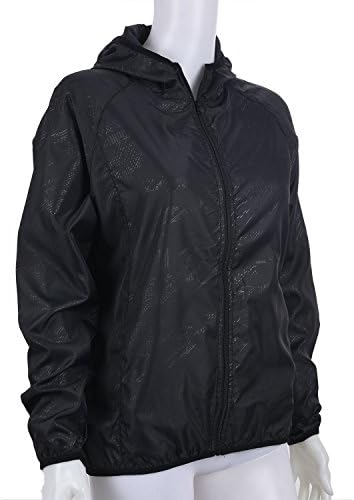Outdoor Unisex Cycling Running Waterproof Windproof Jacket Rain Coat -Black,L